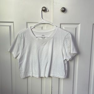 white cropped urban tee